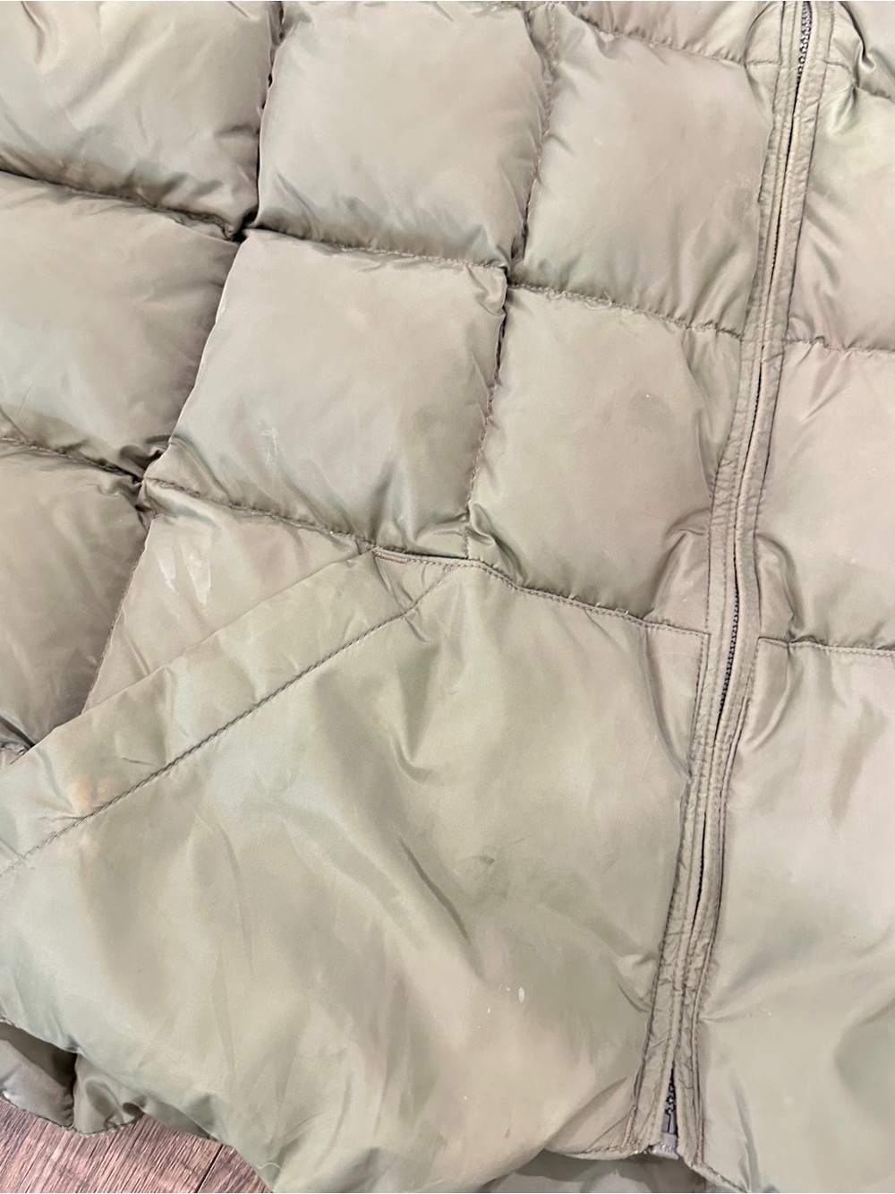 Vintage Cabelas Premier Northern Goose Down Vest Mens XL Tall Olive Old Label - Picture 15 of 16